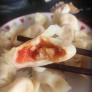 西红柿和虾饺子,番茄虾仁饺子 