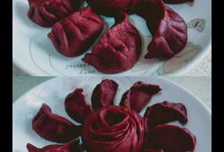 玫瑰形饺子怎么做,玫瑰造型饺子 