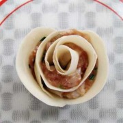 玫瑰花饺子简单包法