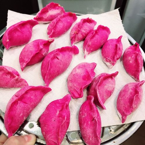粉色水饺-粉红色的饺子皮  第2张